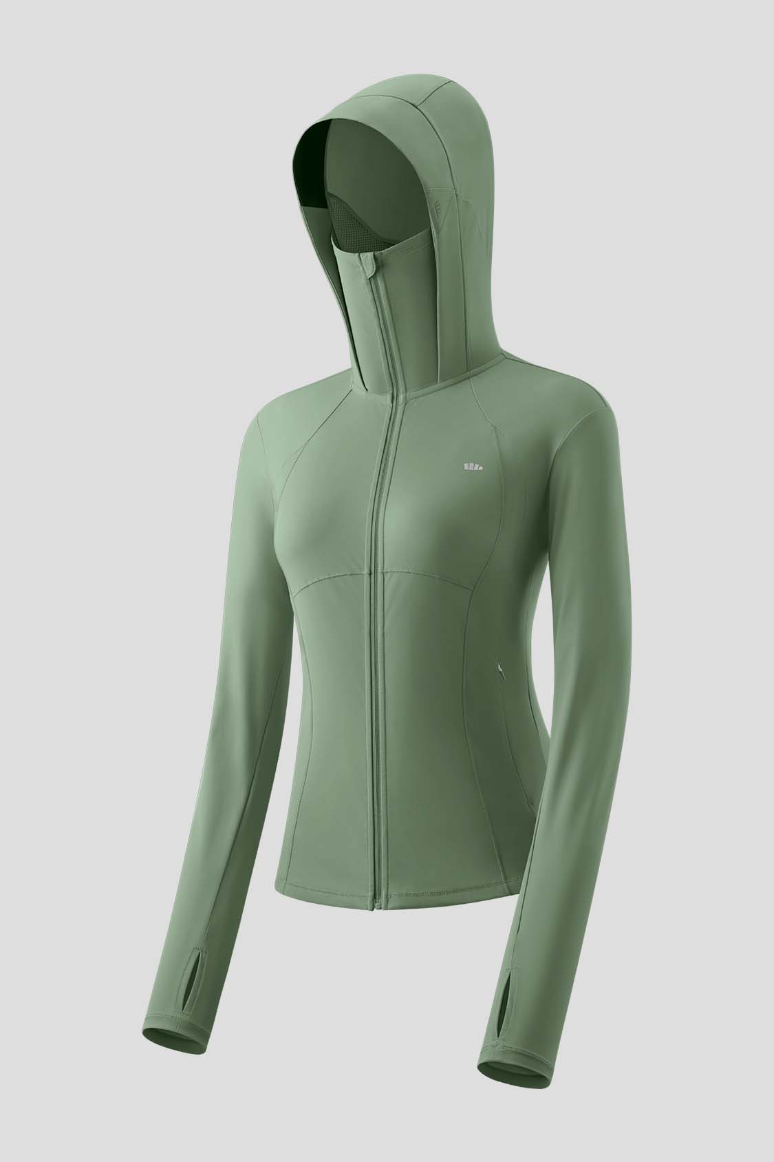 women's sun protection jacket #color_green