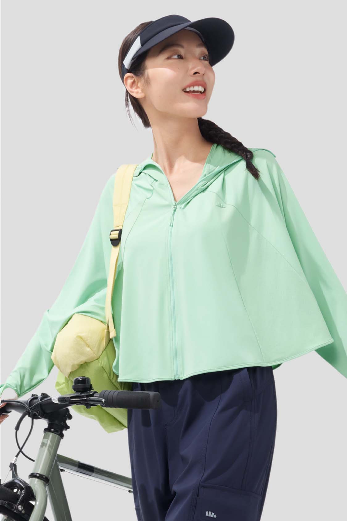 beneunder women's sun protection jacket #color_green