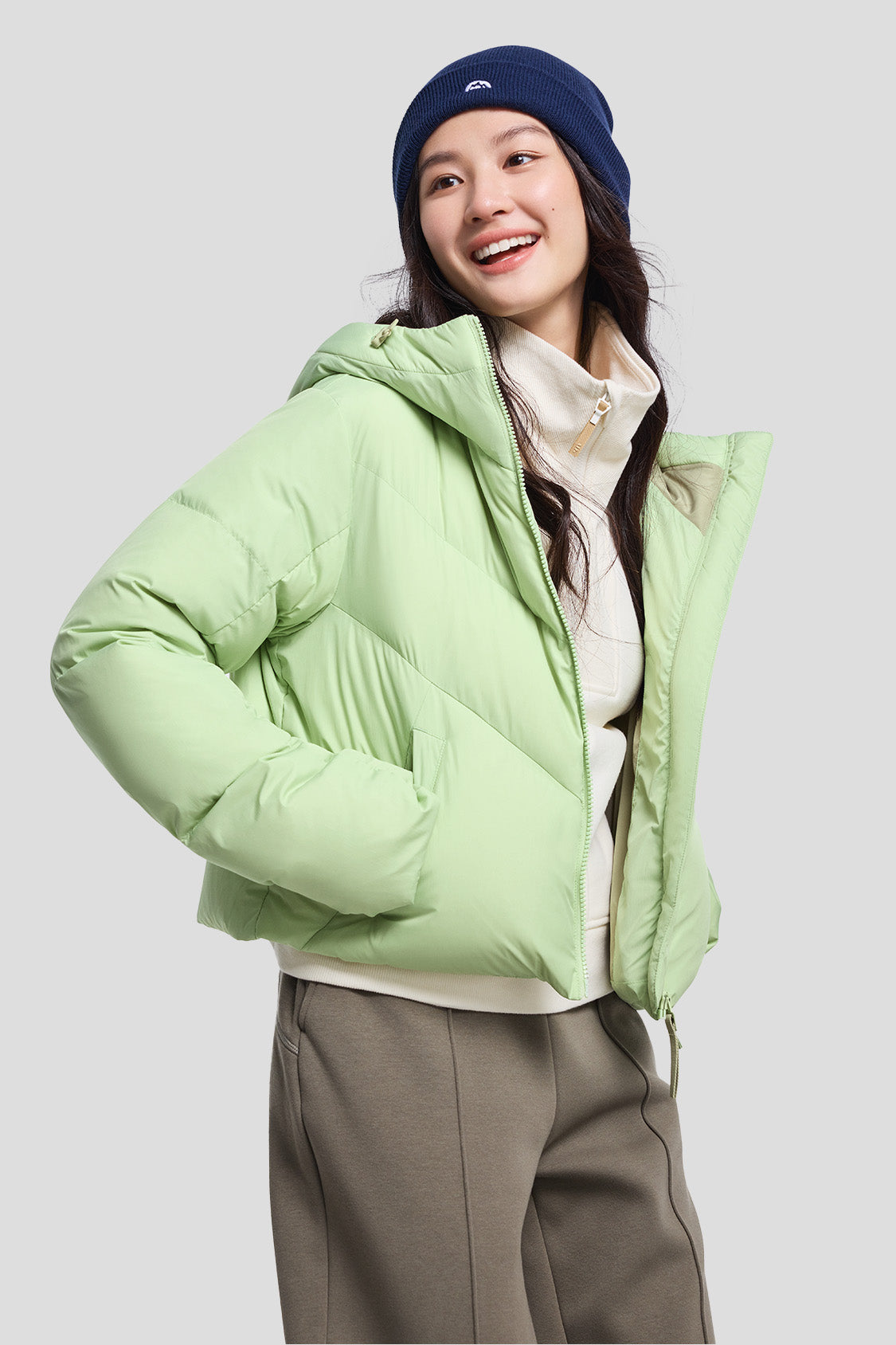 beneunder women's down jacket #color_green