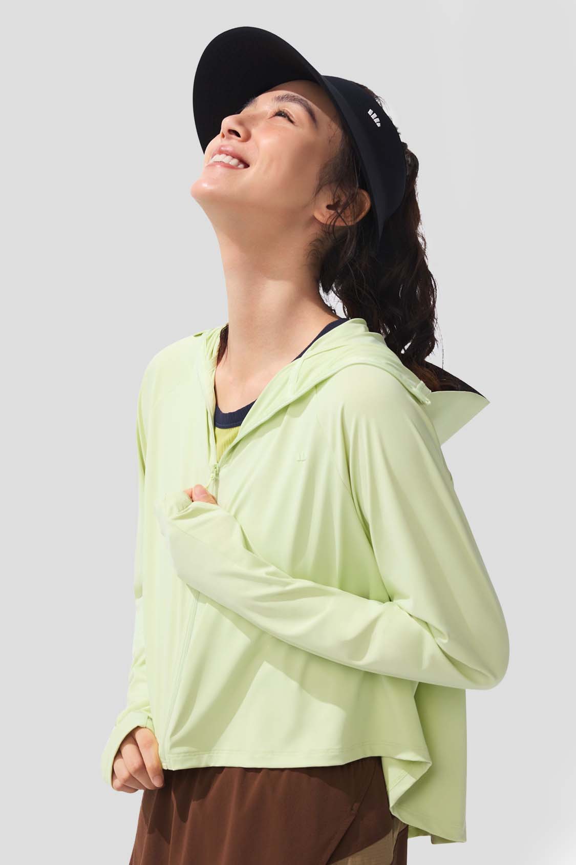 beneunder women's sun protection jacket #color_green