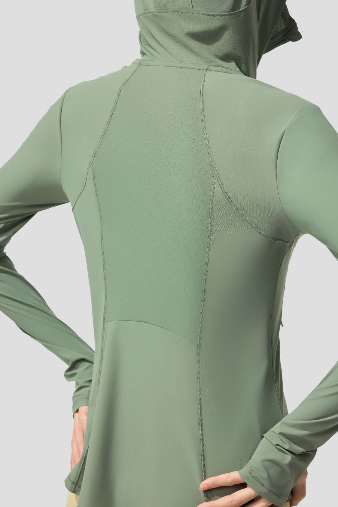 women's sun protection jacket #color_green