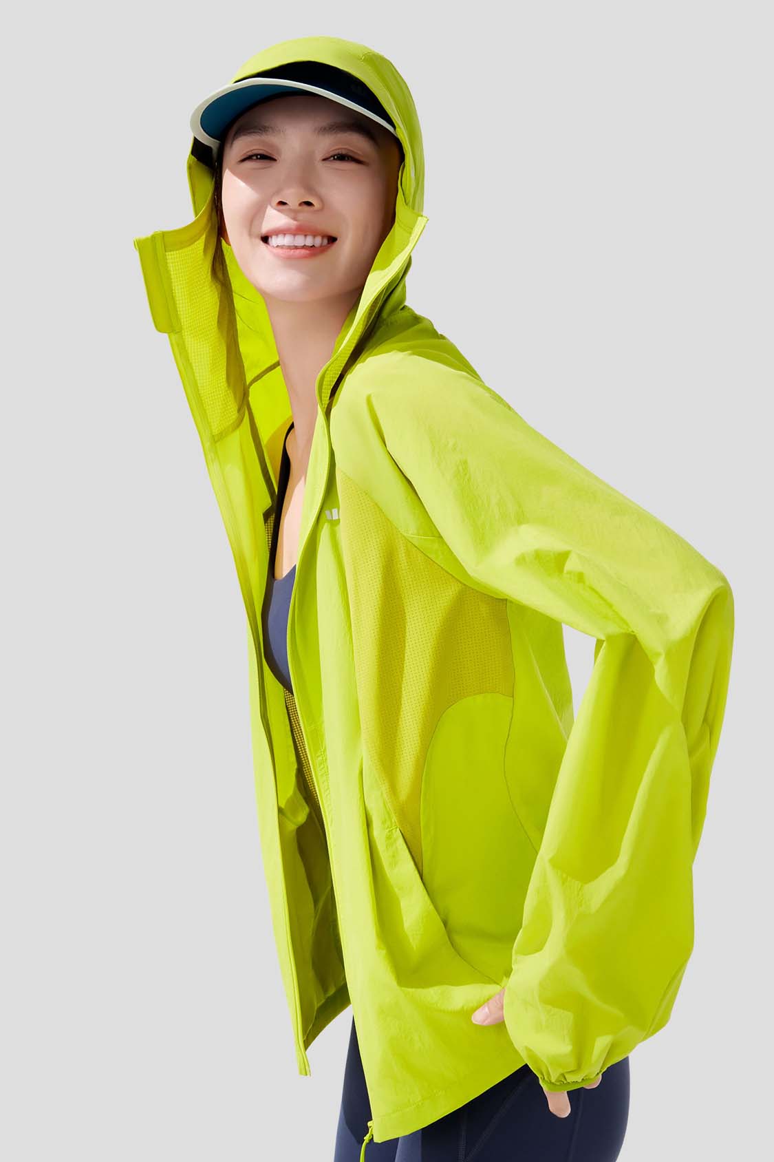 beneunder women's sun protection jacket #color_green