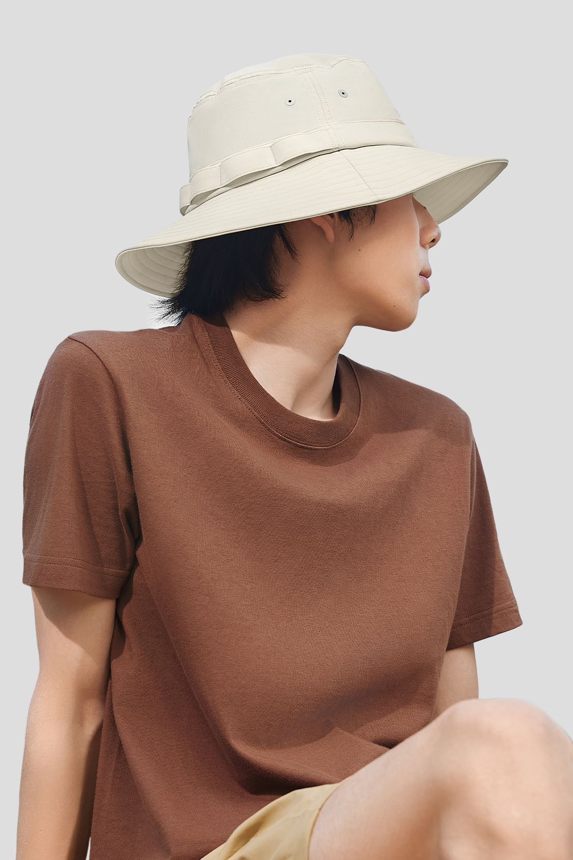 beneunder men's sun hats #color_initial wood brown