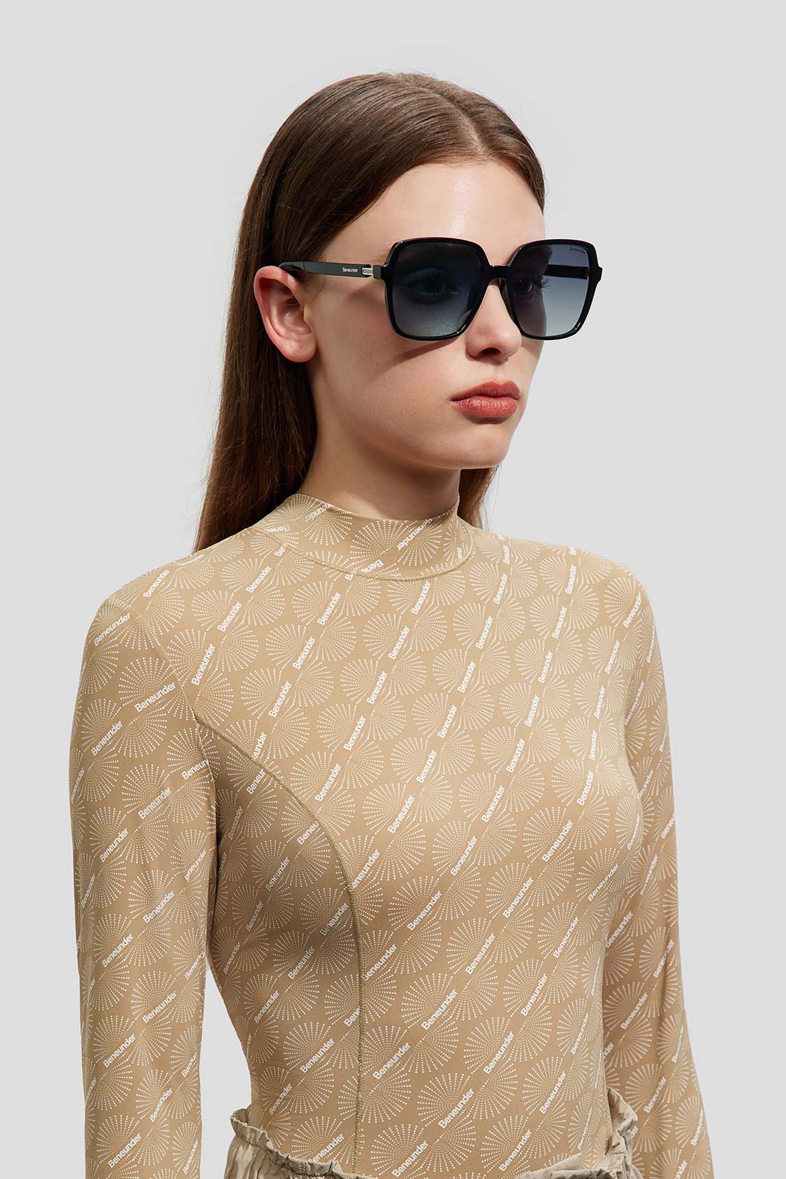 beneunder women's sunglasses #color_ink gray