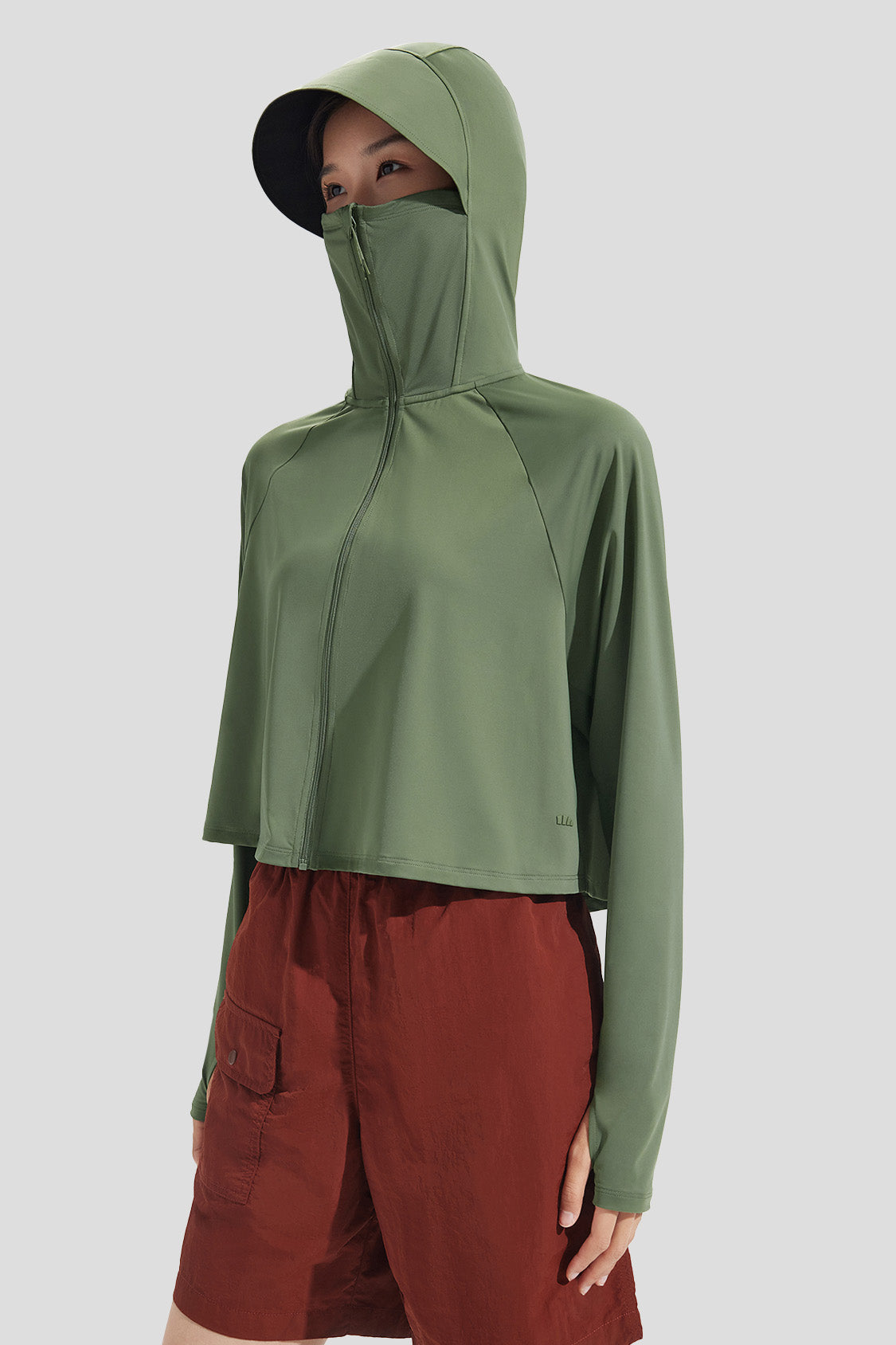 beneudner women's sun protection wear upf50+ #color_lake tea green