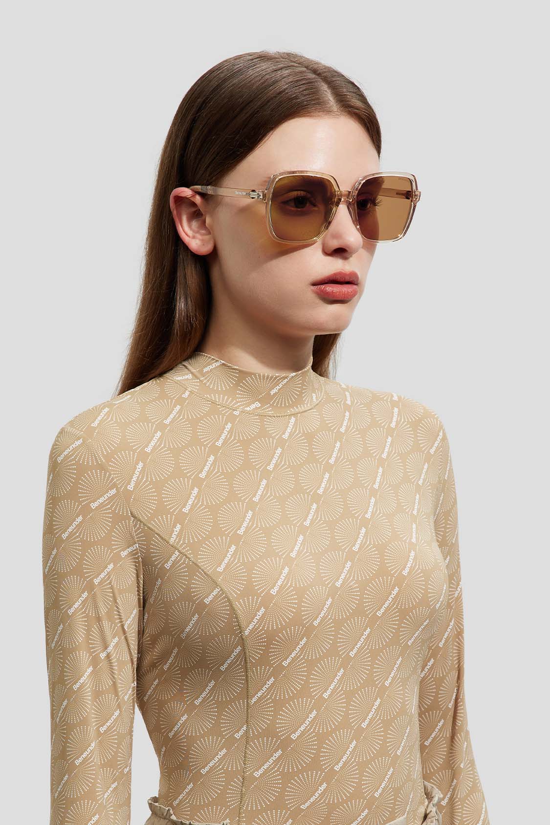 beneunder women's sunglasses #color_light brown