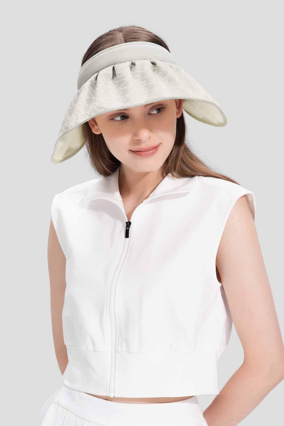 beneunder women's sun hats #color_light grey banana flower