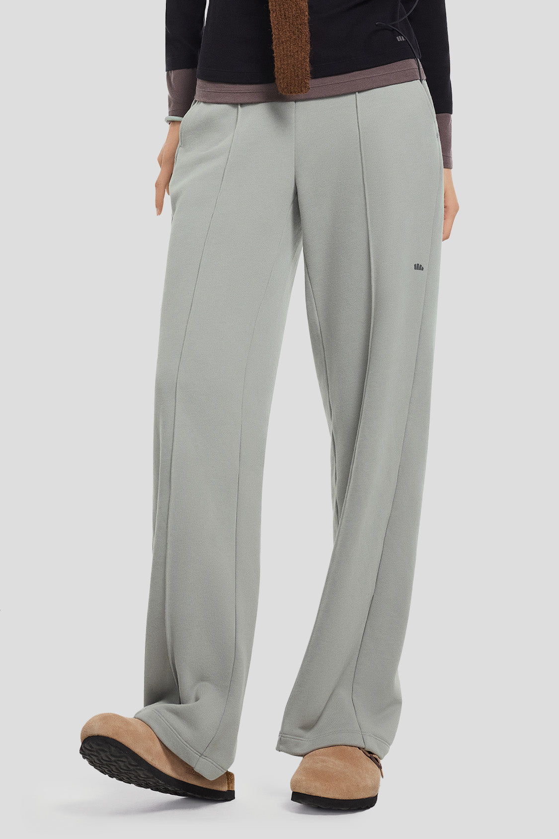 beneunder women's wide leg pants #color_lunar gray