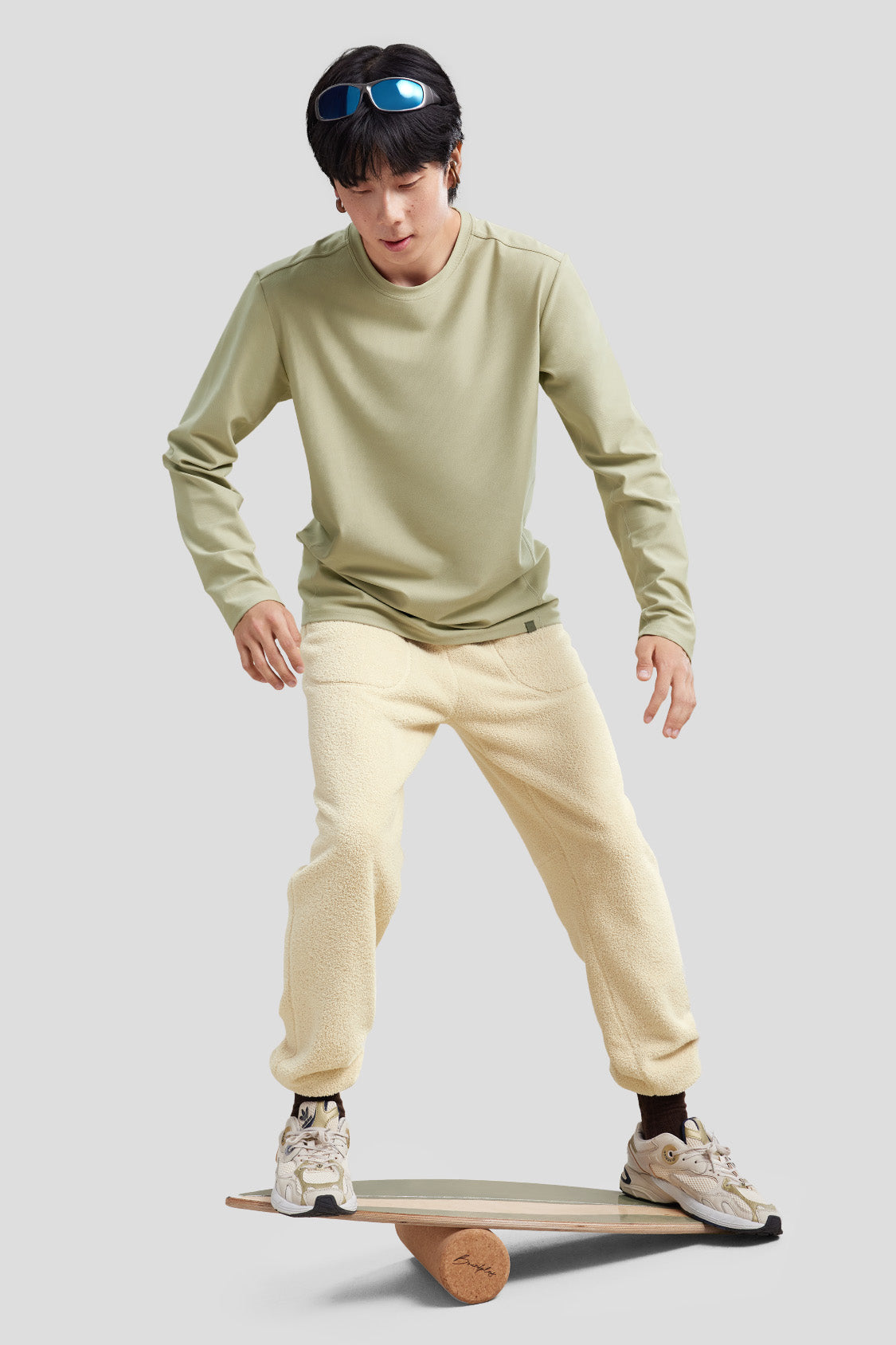 men's high-elasticity base layer shirt #color_teal