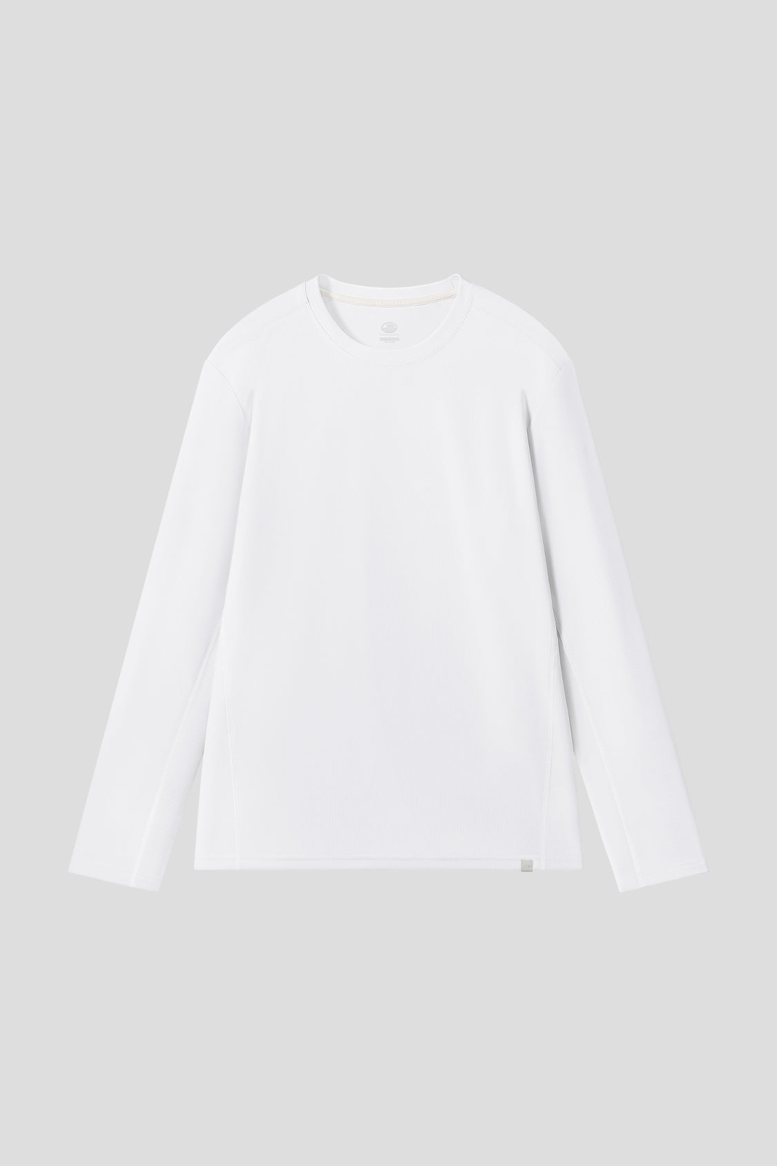 men's high-elasticity base layer shirt #color_white