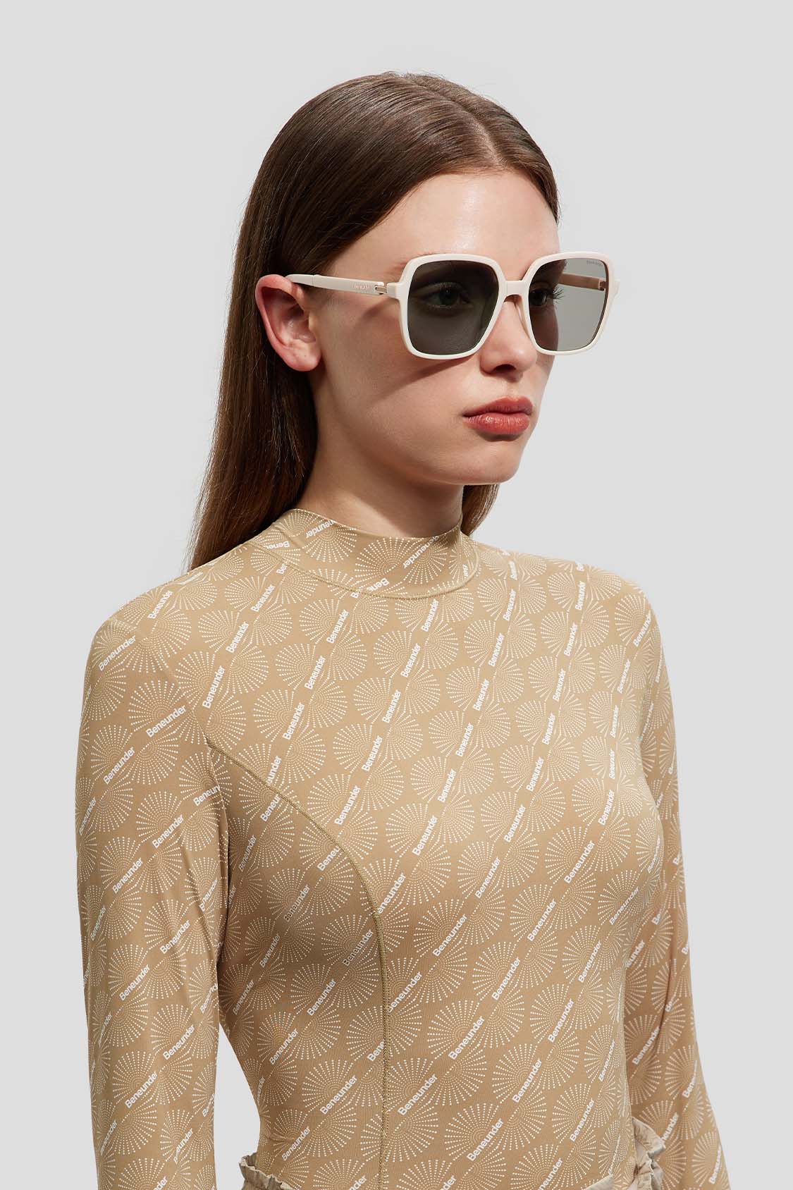 beneunder women's sunglasses #color_milk gray