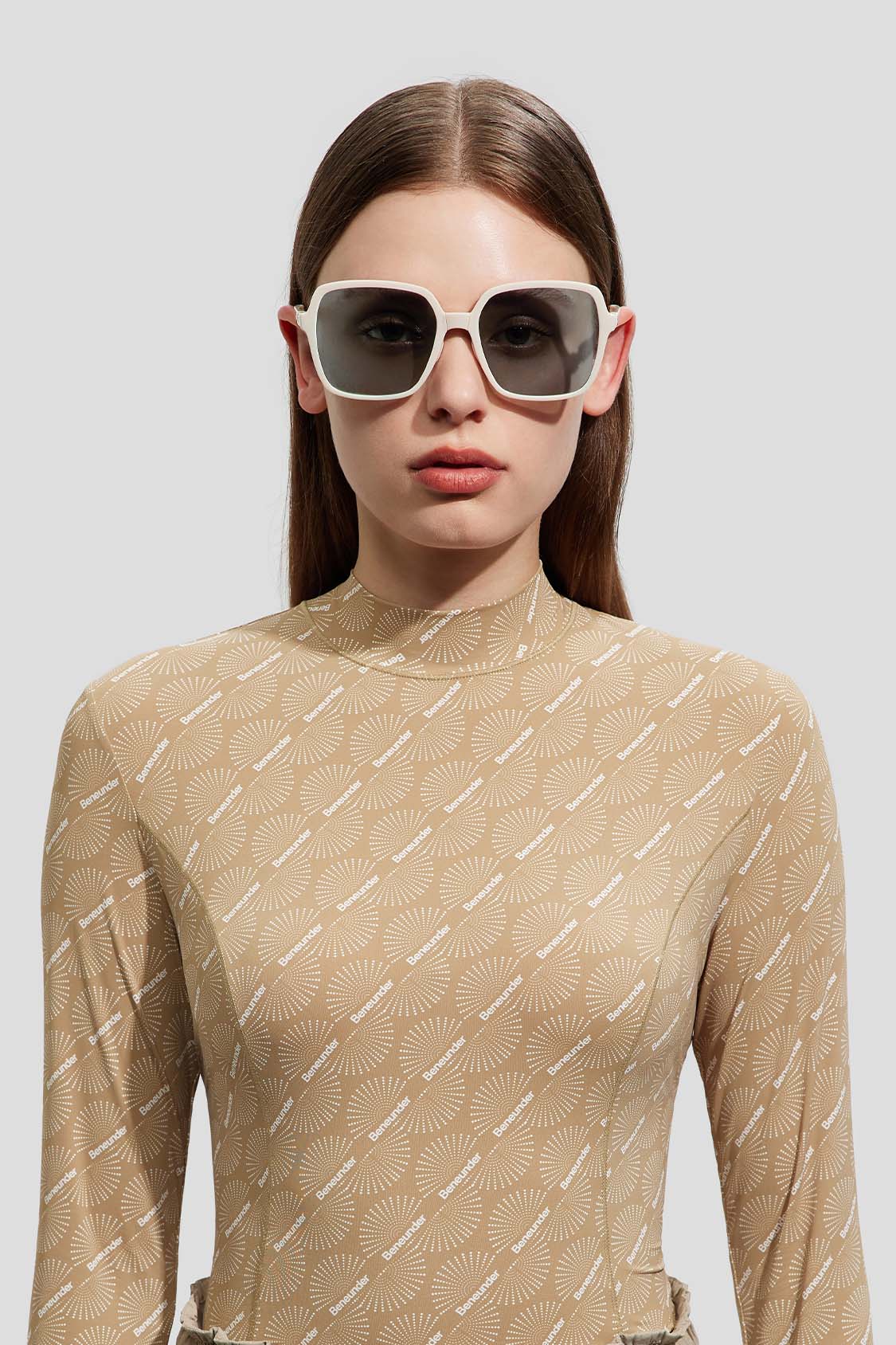 beneunder women's sunglasses #color_milk gray