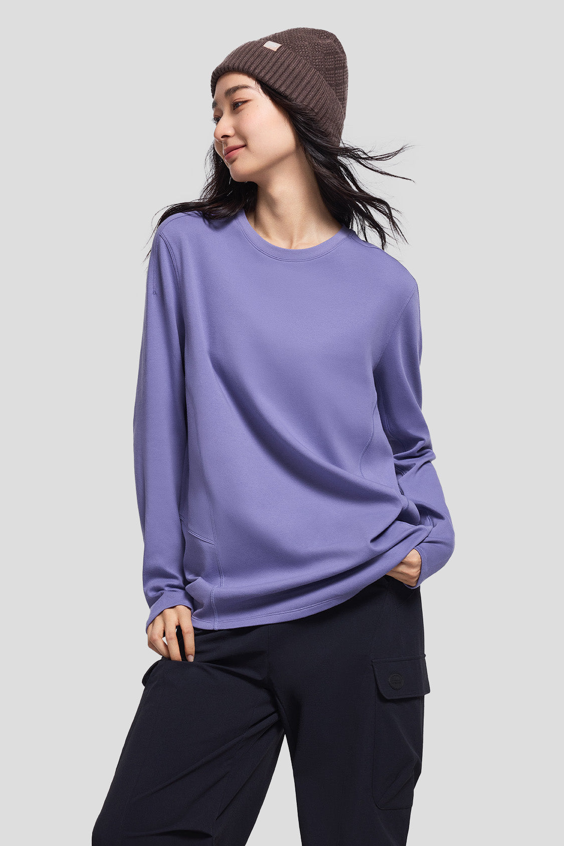 beneunder women's base layer #color_misty purple