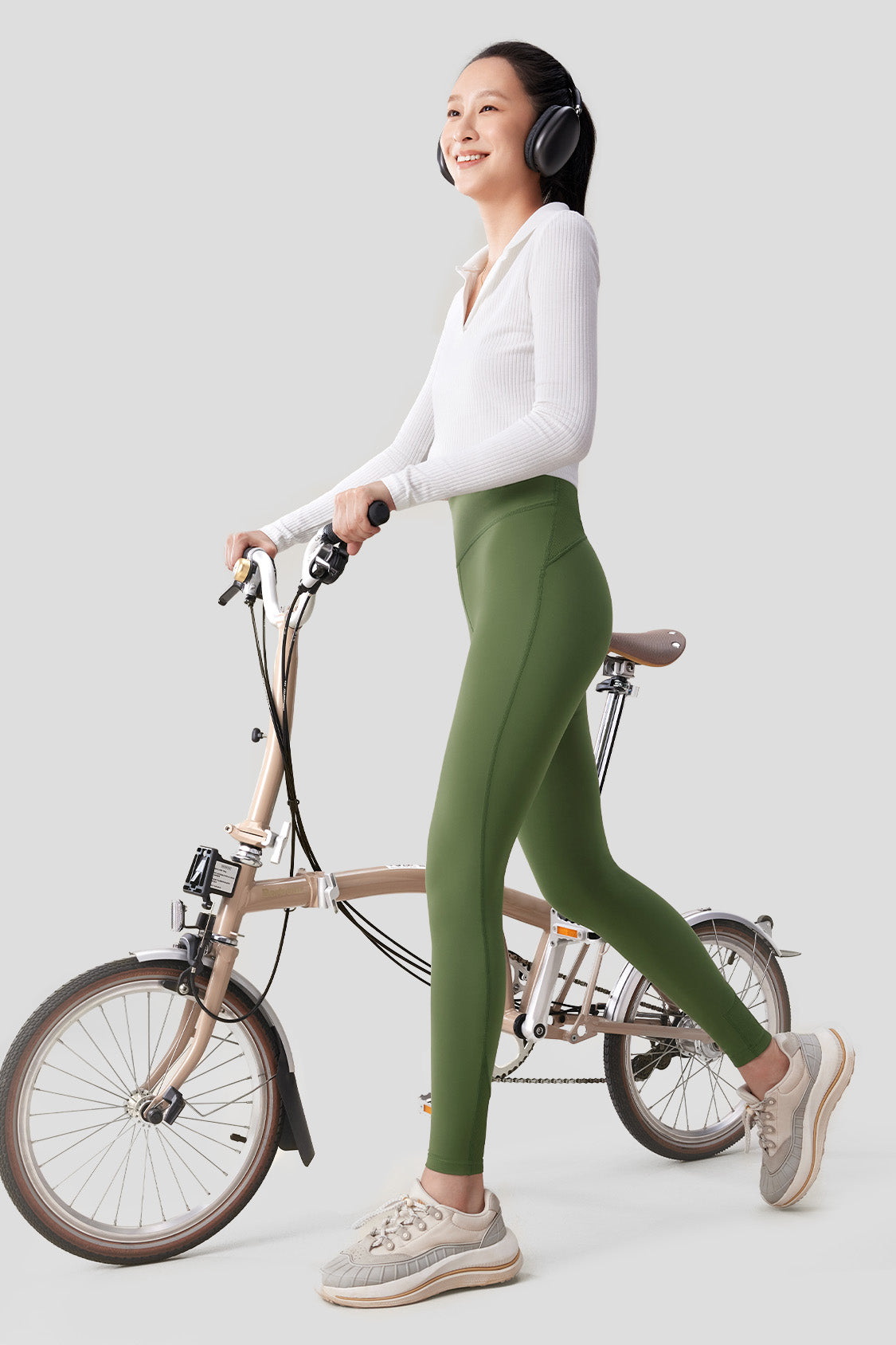 Women's Winter Base Layer Leggings #color_forest green