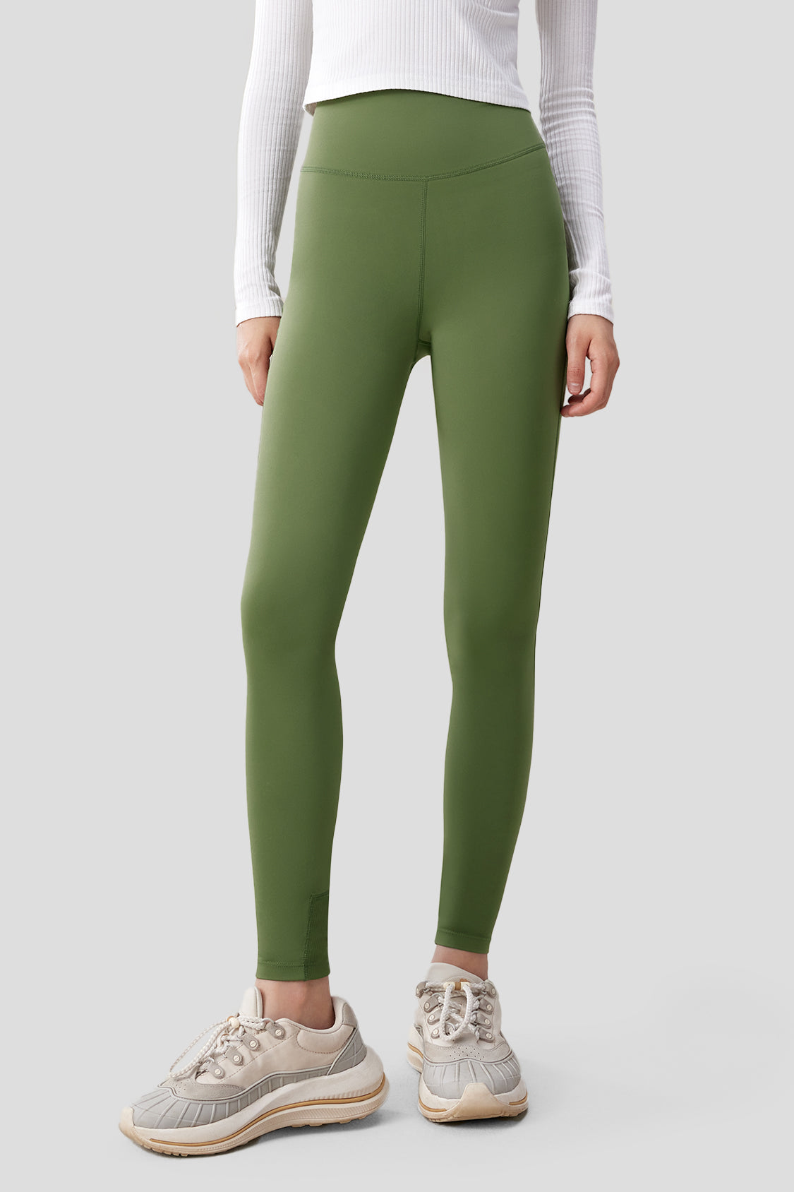 Women's Winter Base Layer Leggings #color_forest green