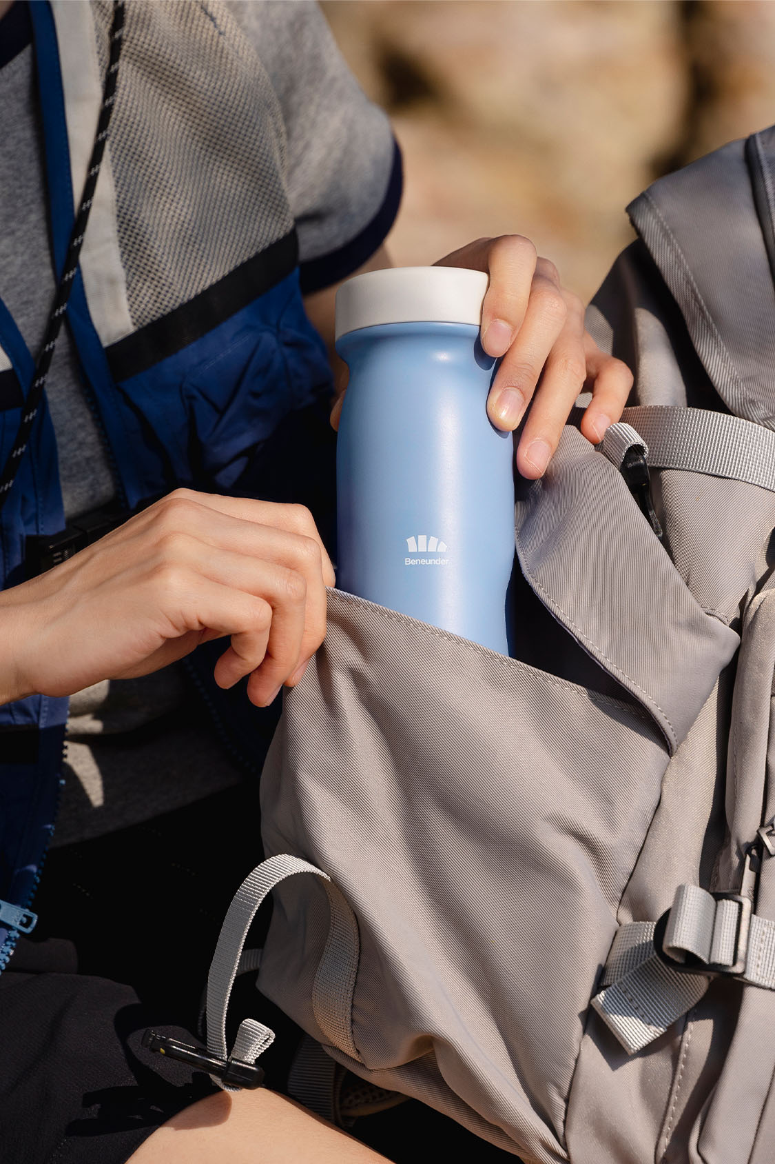 outdoor portable insulated travel mug #color_misty blue