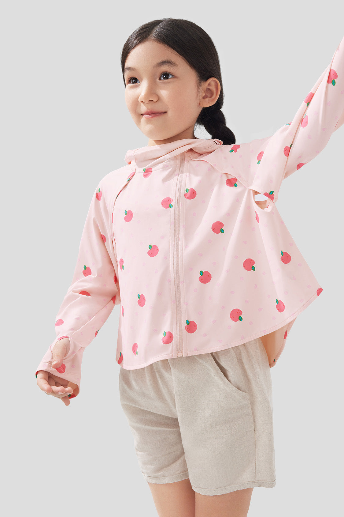 beneunder kid's sun wear upf50+ #color_peach elf