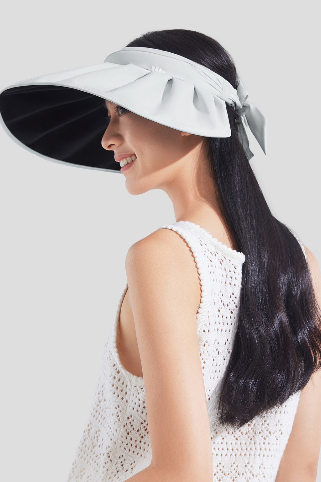 Sun Protection Hat for Women, Beneunder UPF50+ Packable Wide Brim UV Protection Sun Visor Hat Taro Gray Pink / One Size - Adjustable 55-58cm