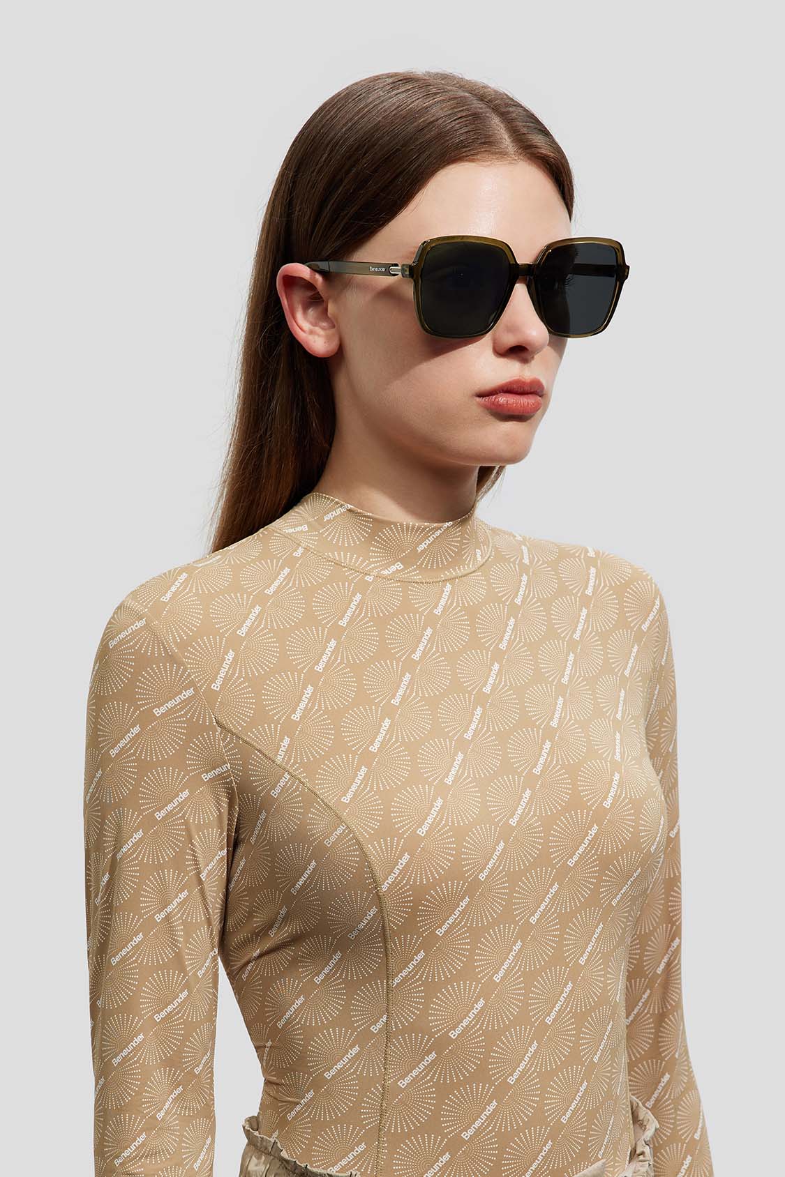 beneunder women's sunglasses #color_pine gray