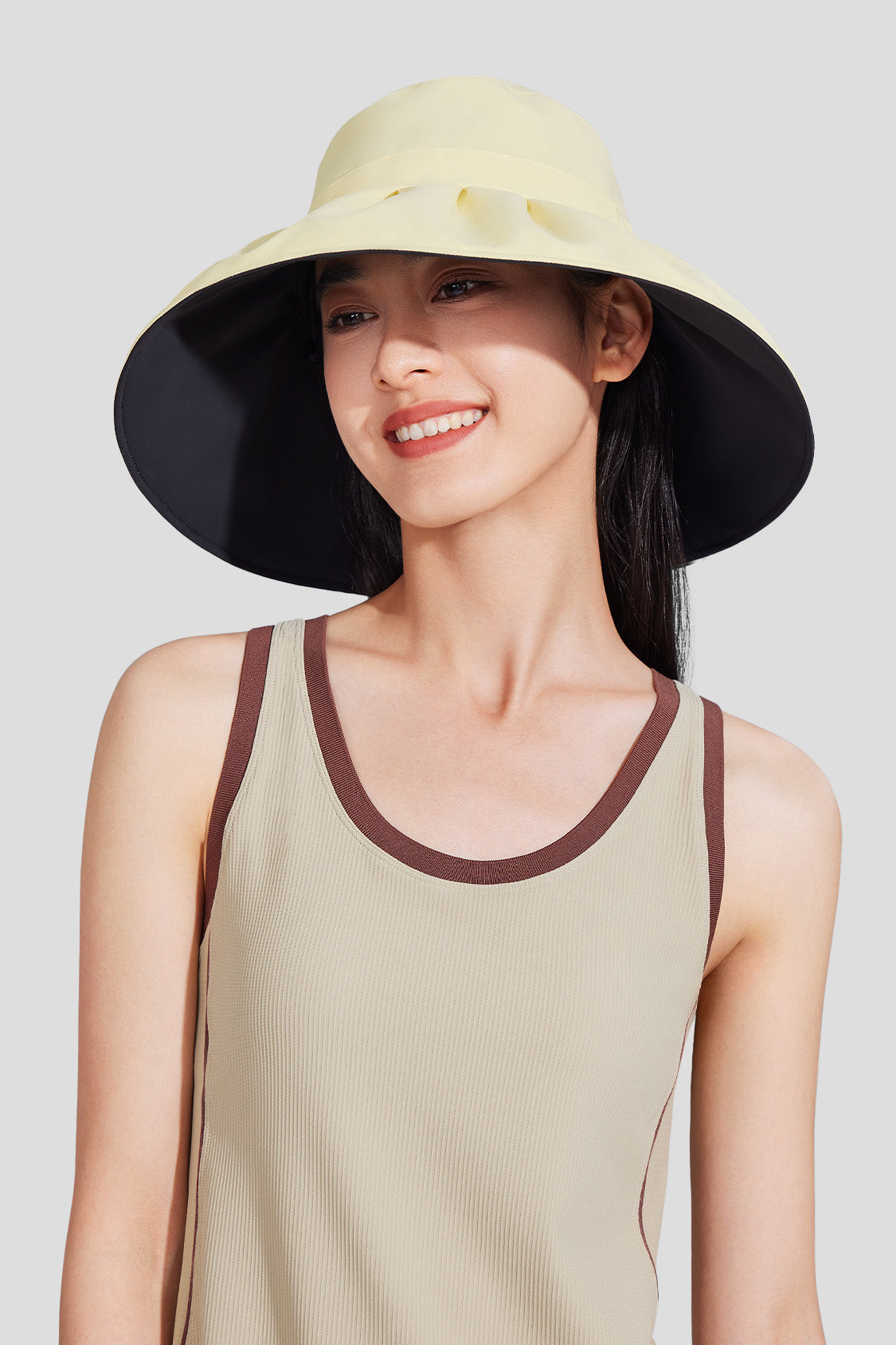 beneunder women's sun hats #color_pudding yellow