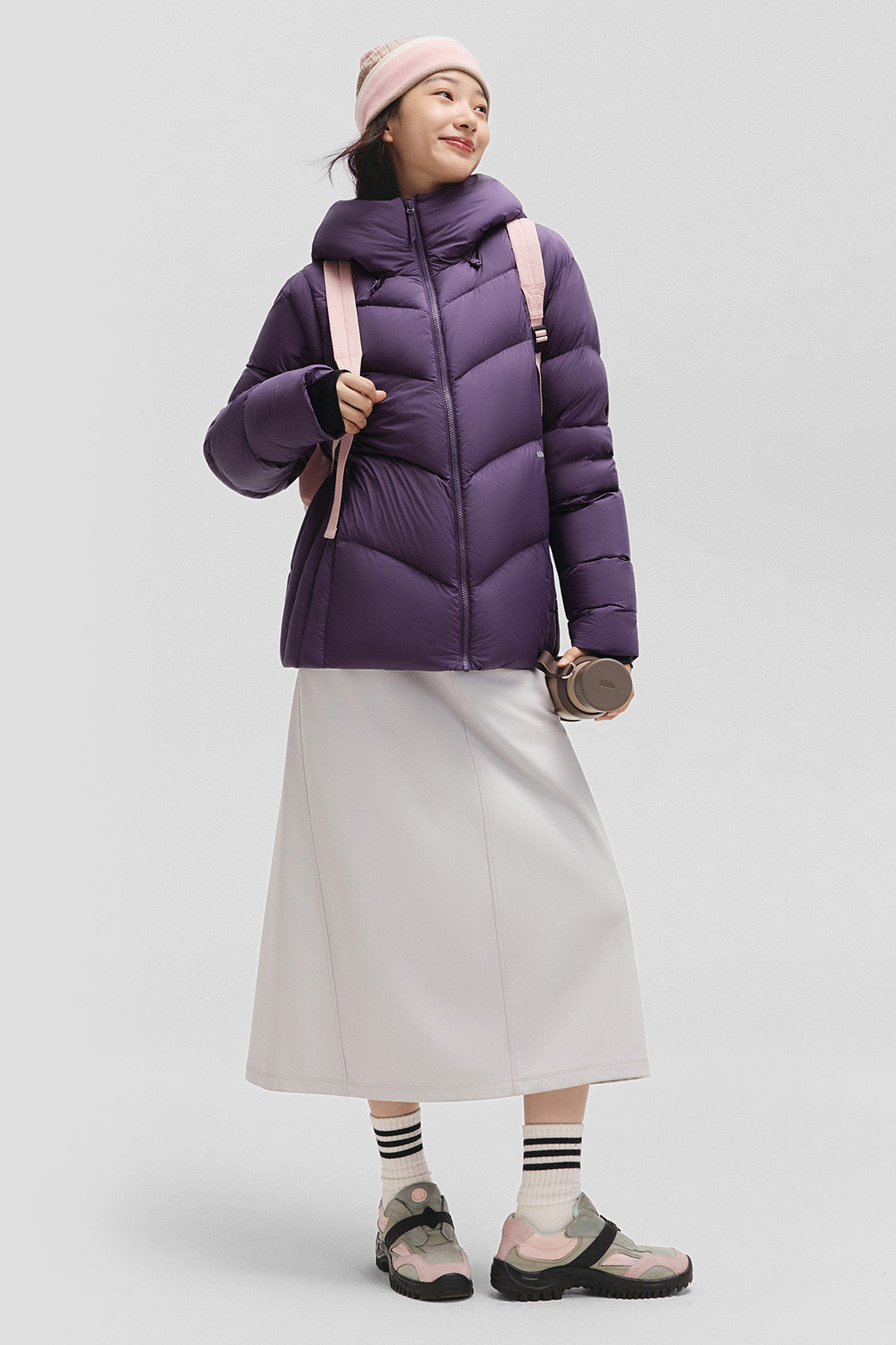 beneunder cloudloft – women’s high-loft down jacket (regular, extreme warmth) #color_purple