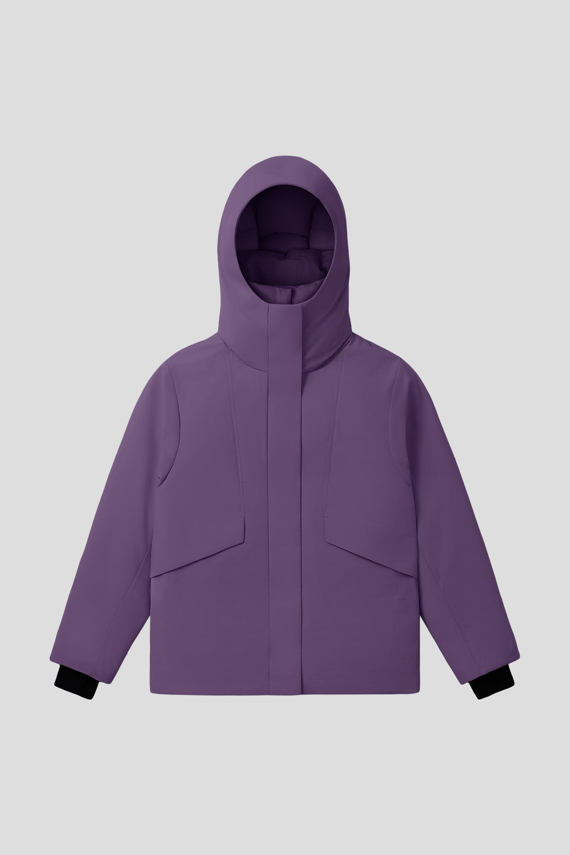 beneunder frostshield – women’s full-protection boxy down jacket (extra warm, long sleeve) #color_purple