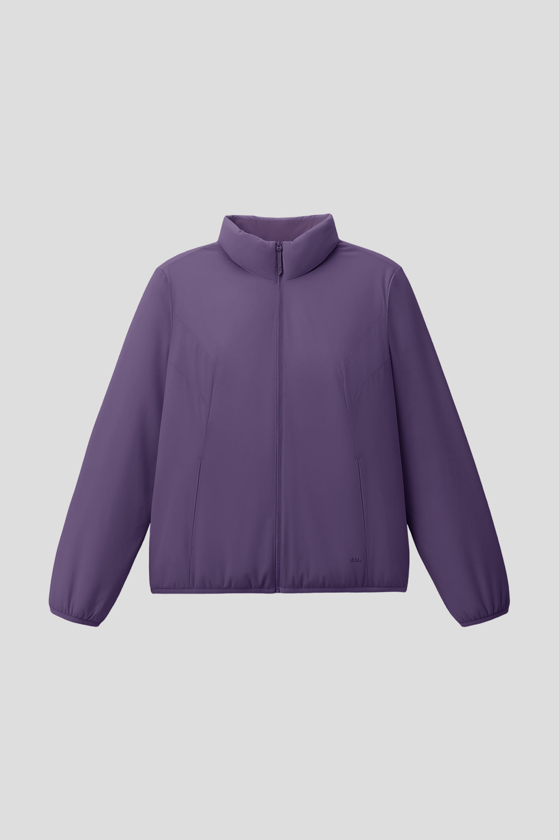 beneunder peakstand womens medium warmth stand collar fleece jacket #color_purple