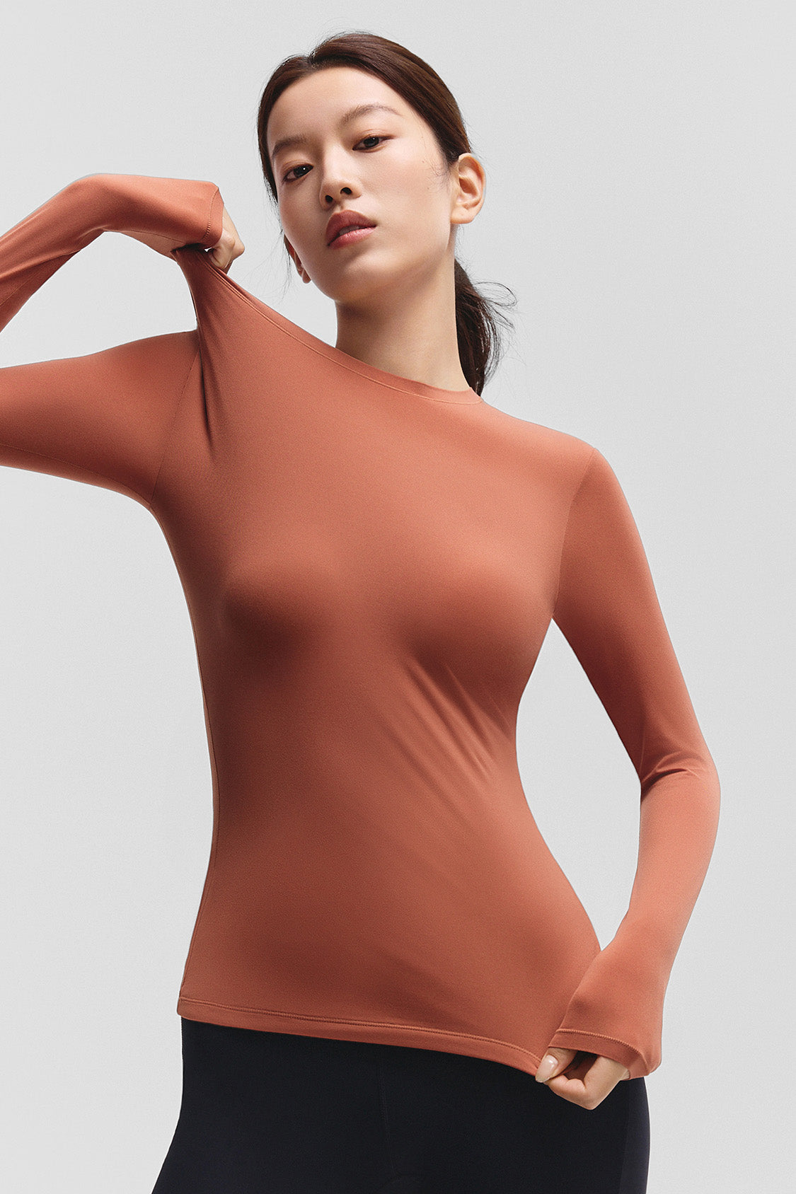 beneunder bareform womens seamless sports shaping top #color_red
