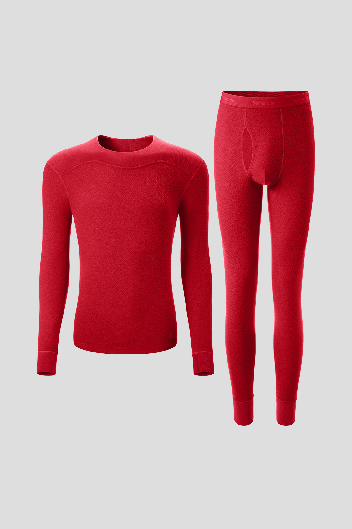 beneunder men's thermal set #color_red