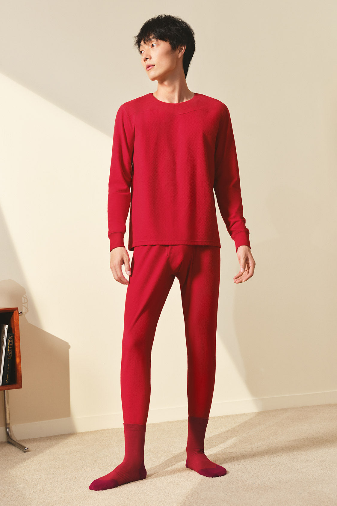 beneunder men's thermal set #color_red