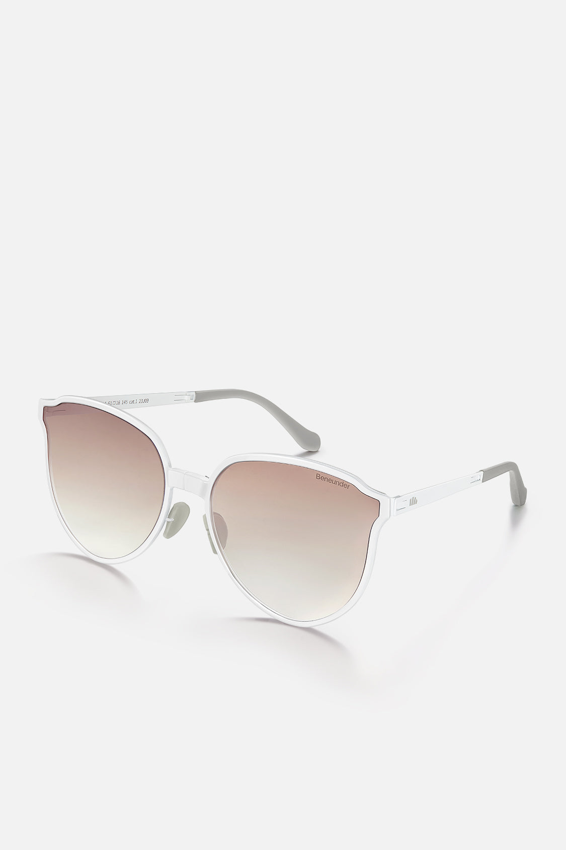 beneunder ultra-lightweight foldable sunglasses uv400 #color_rose white