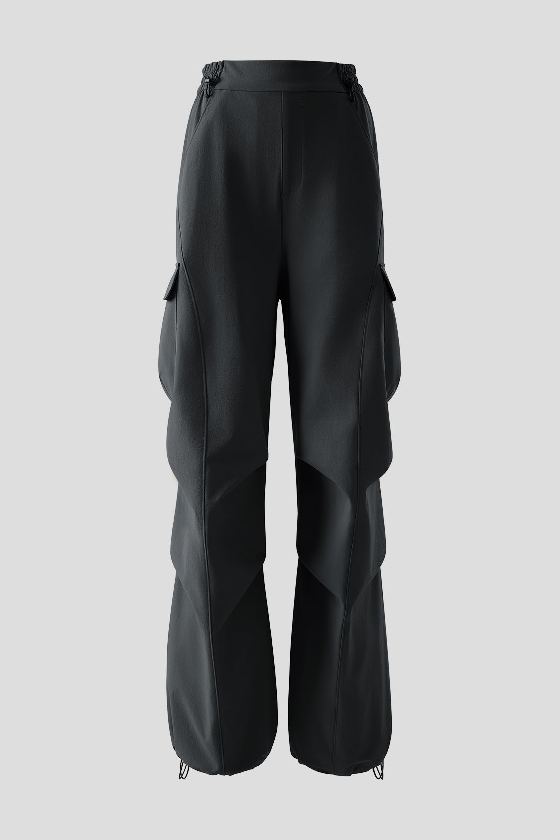 women's cargo pants #color_black