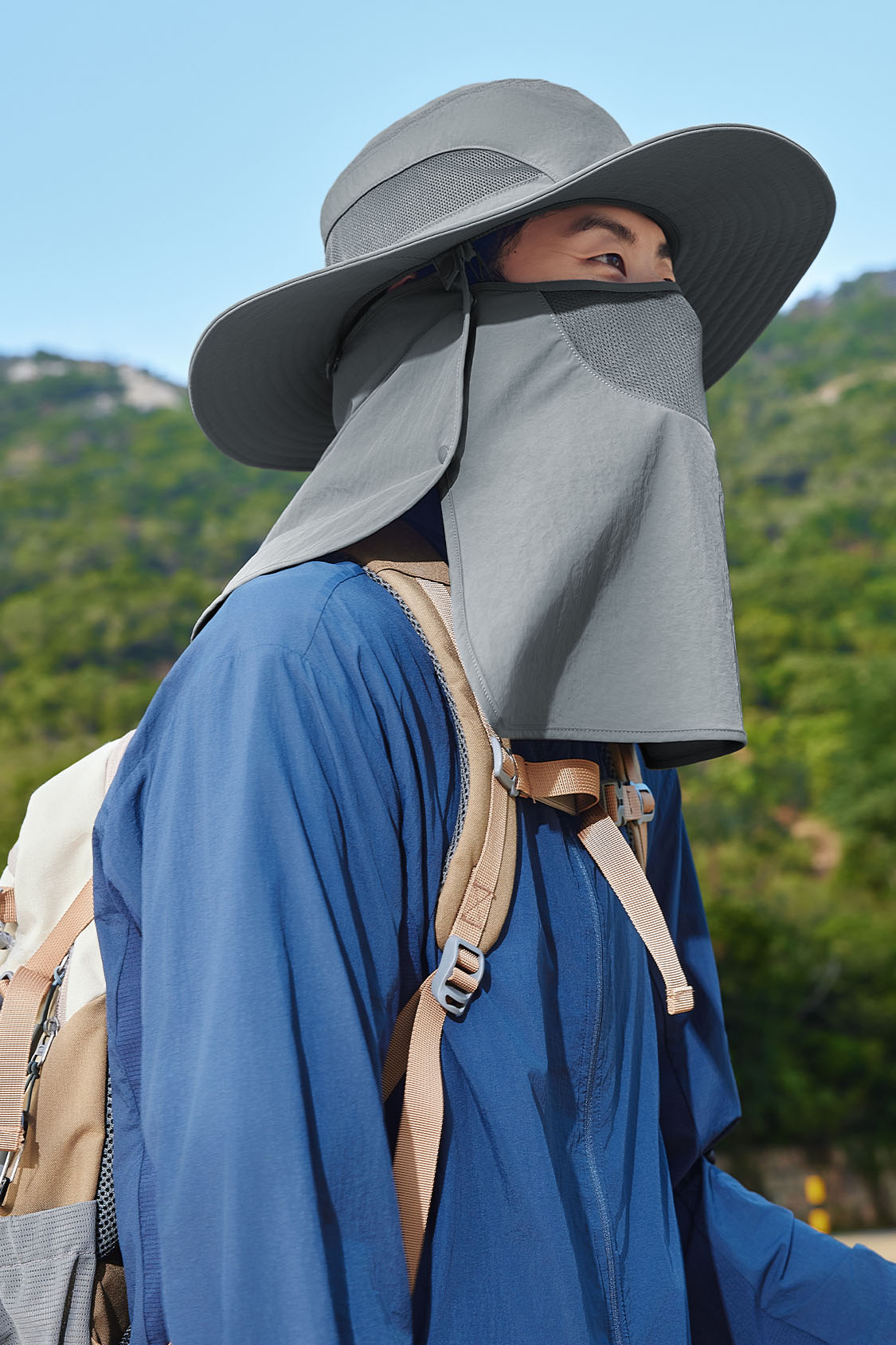 beneunder men's sun hats #color_smoky gray