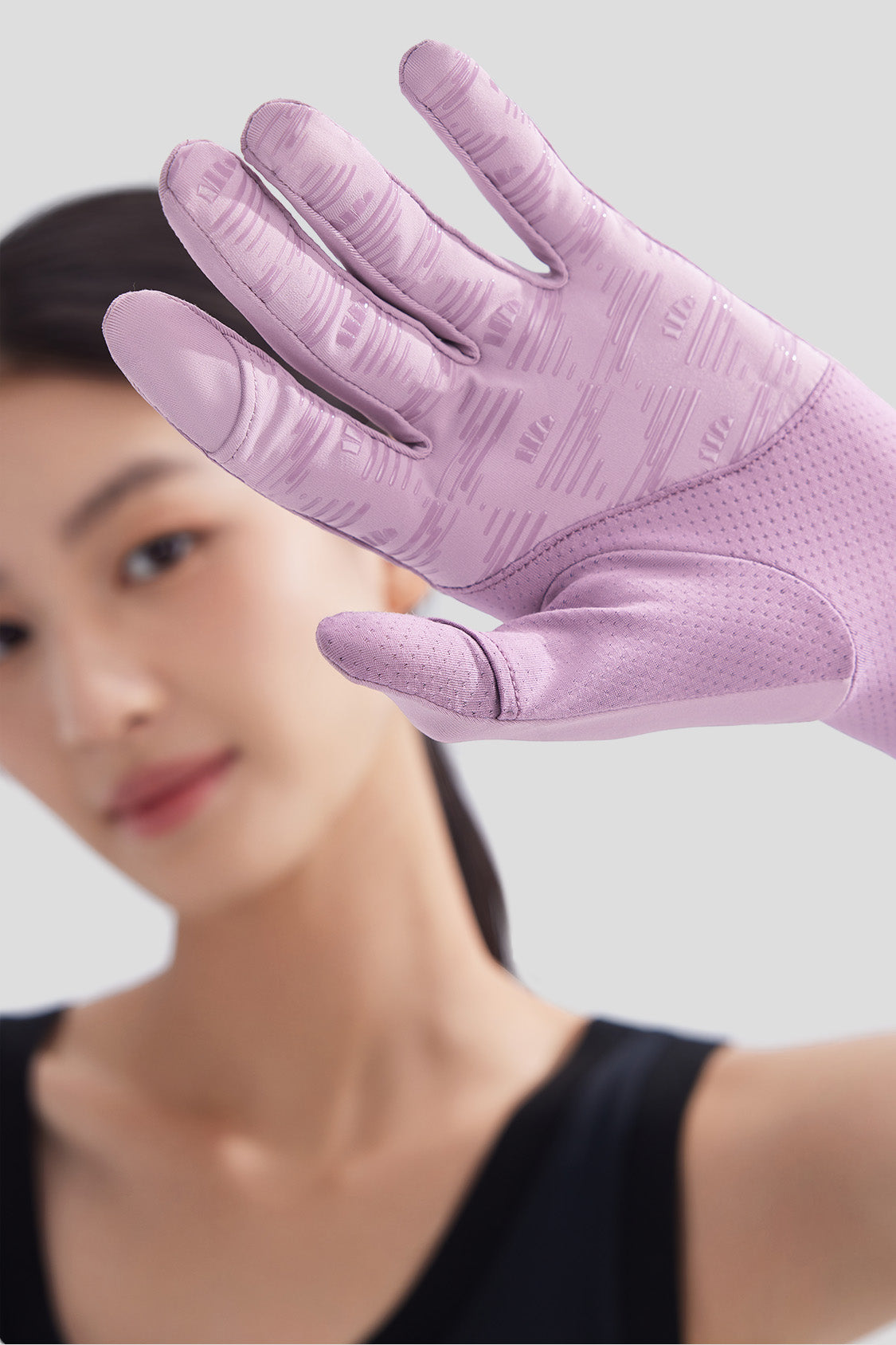 beneunder women's sun protection gloves #color_taro mist purple