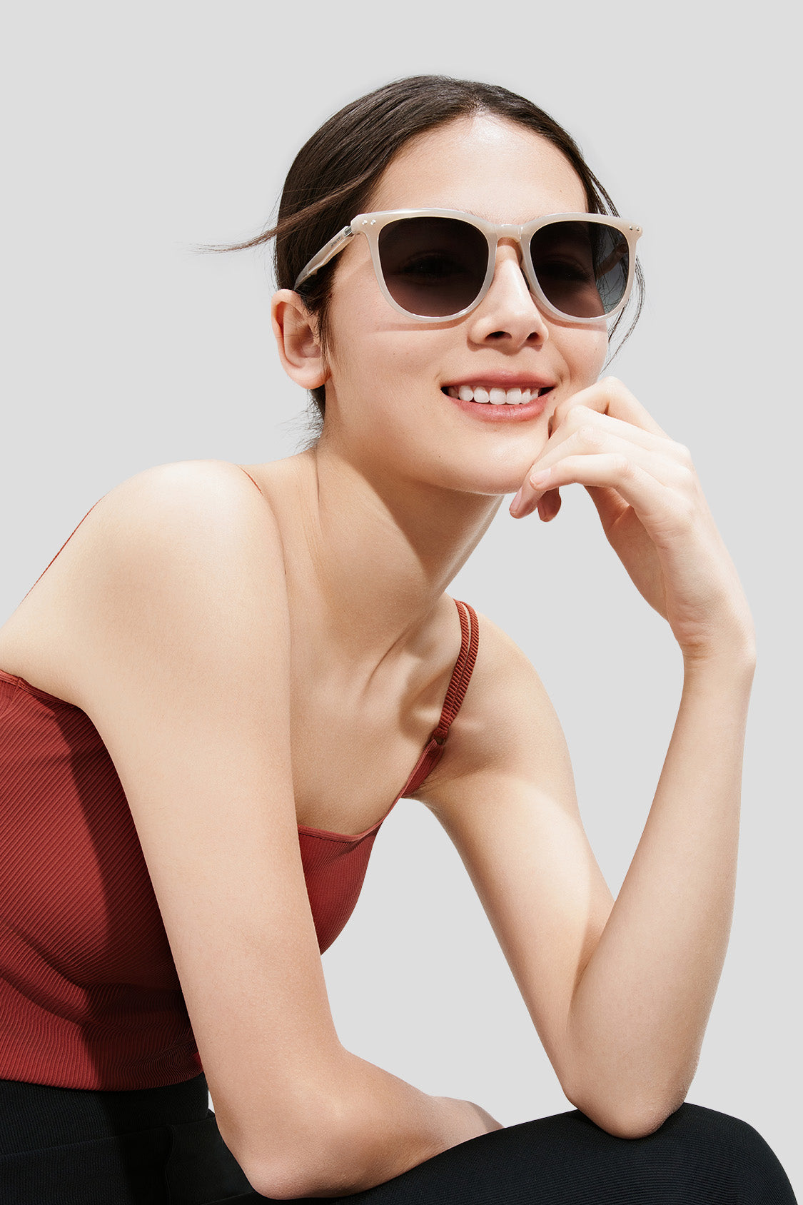 beneunder women's sunglasses #color_tea apricot