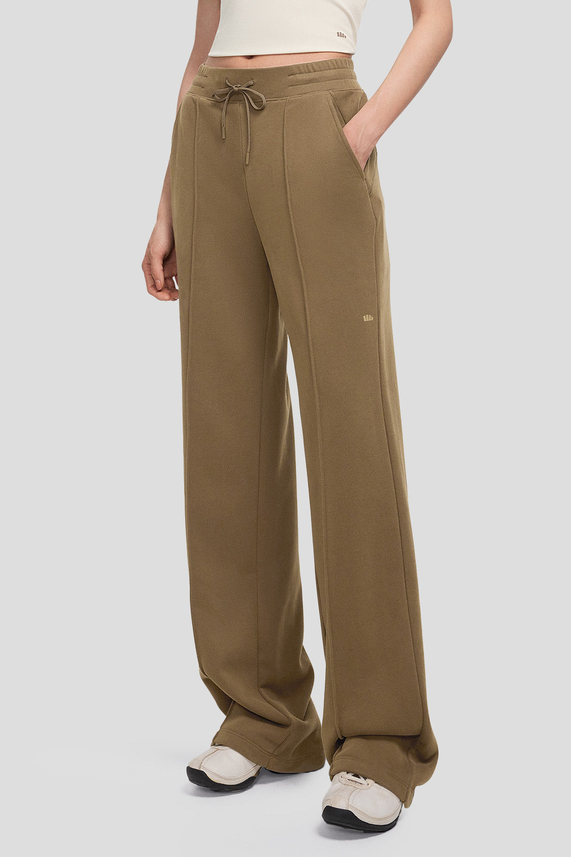 beneunder women's wide leg pants #color_truffle brown