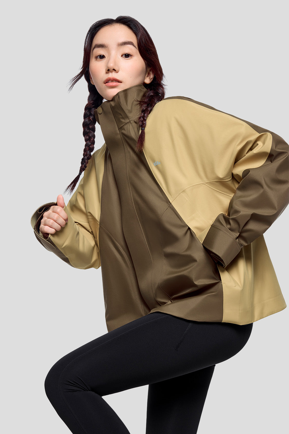 beneunder women's jacket #color_truffle brown & monk brown