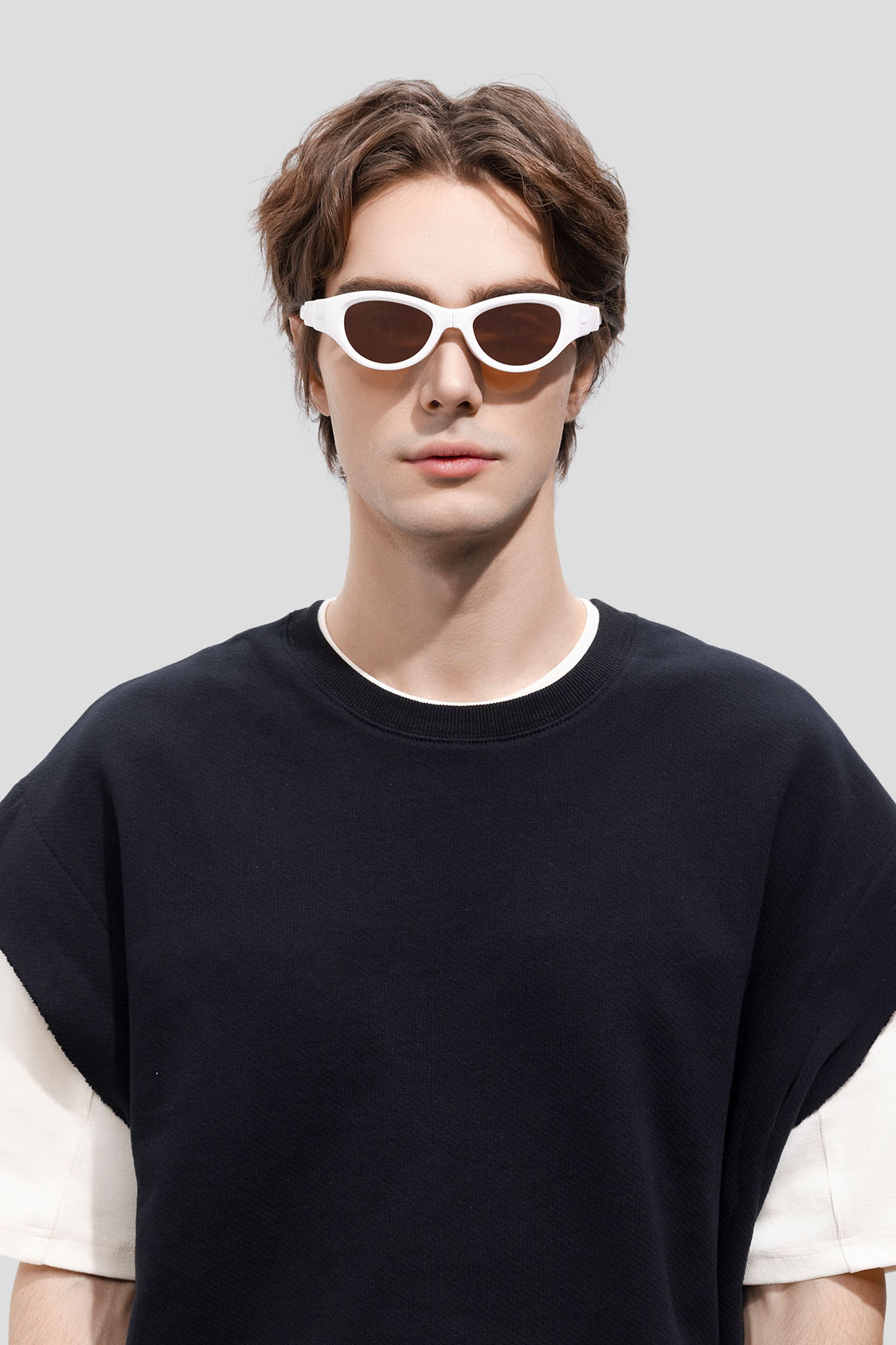 beneunder women's folding sunglasses #color_white