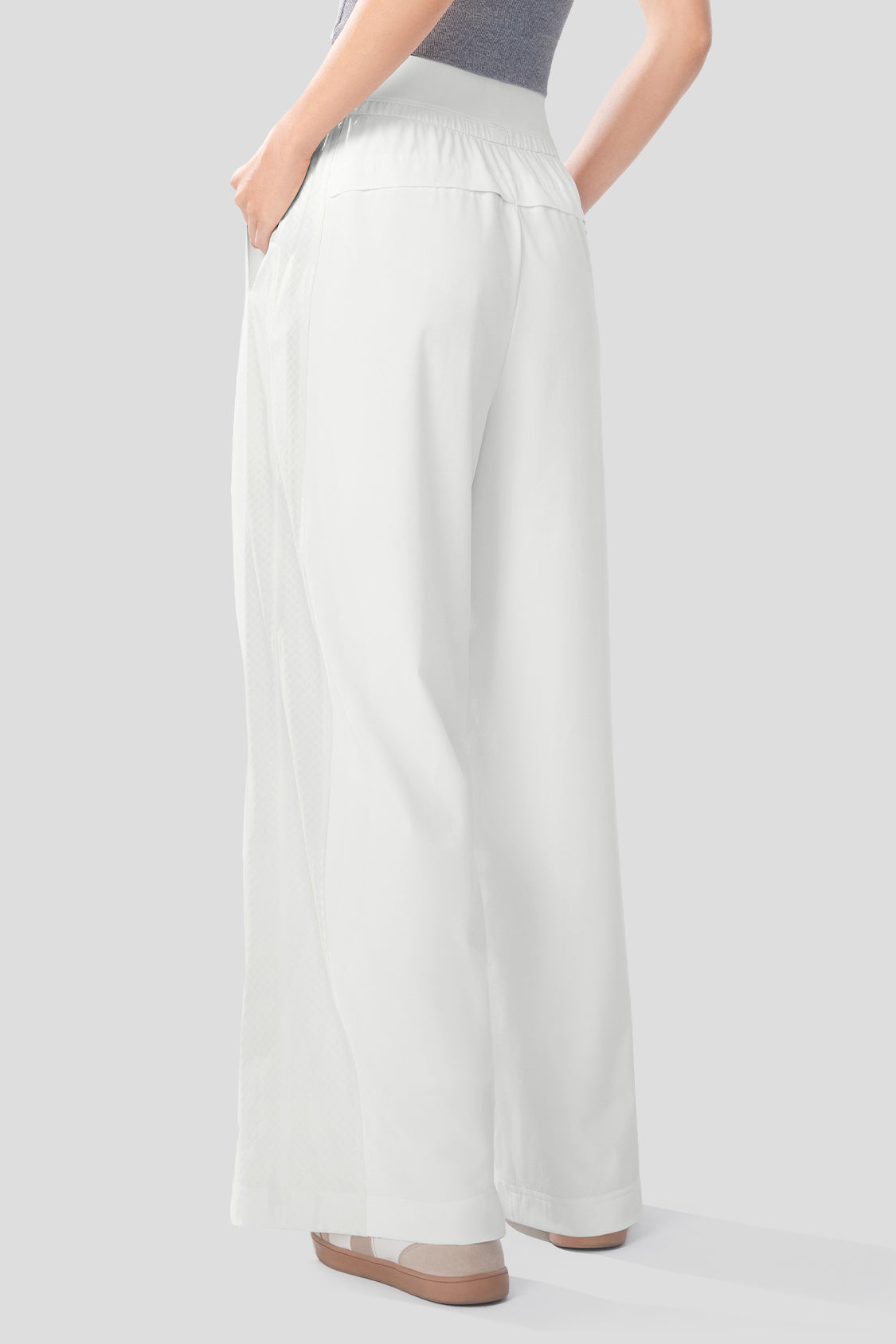 beneunder women's sun protection pants #color_white