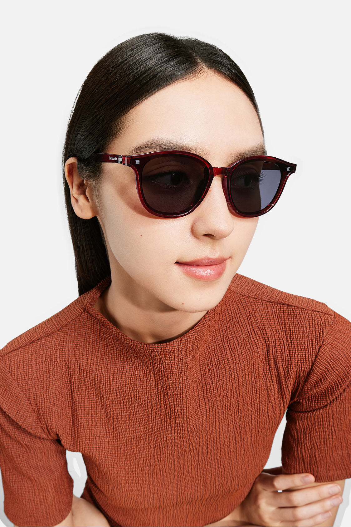 beneunder women's sunglasses #color_wine red black