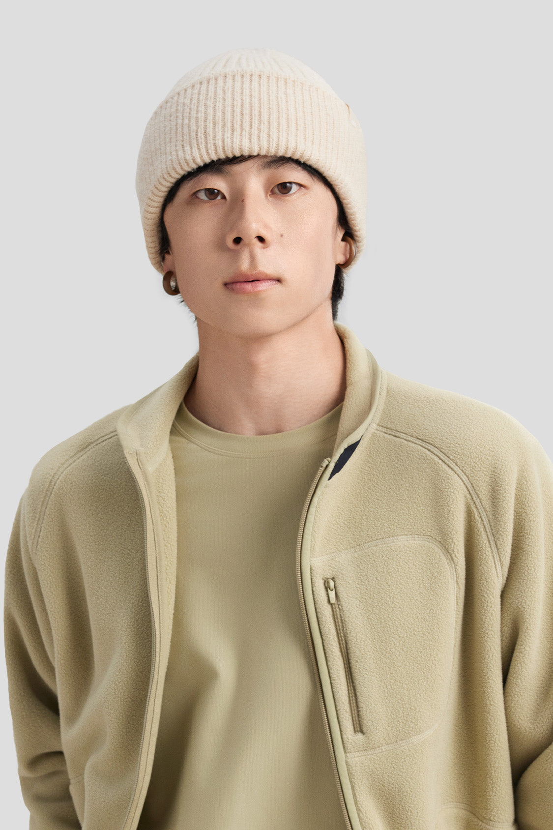 beneunder winter knit beanie for extra warmth #color_autumn wheat