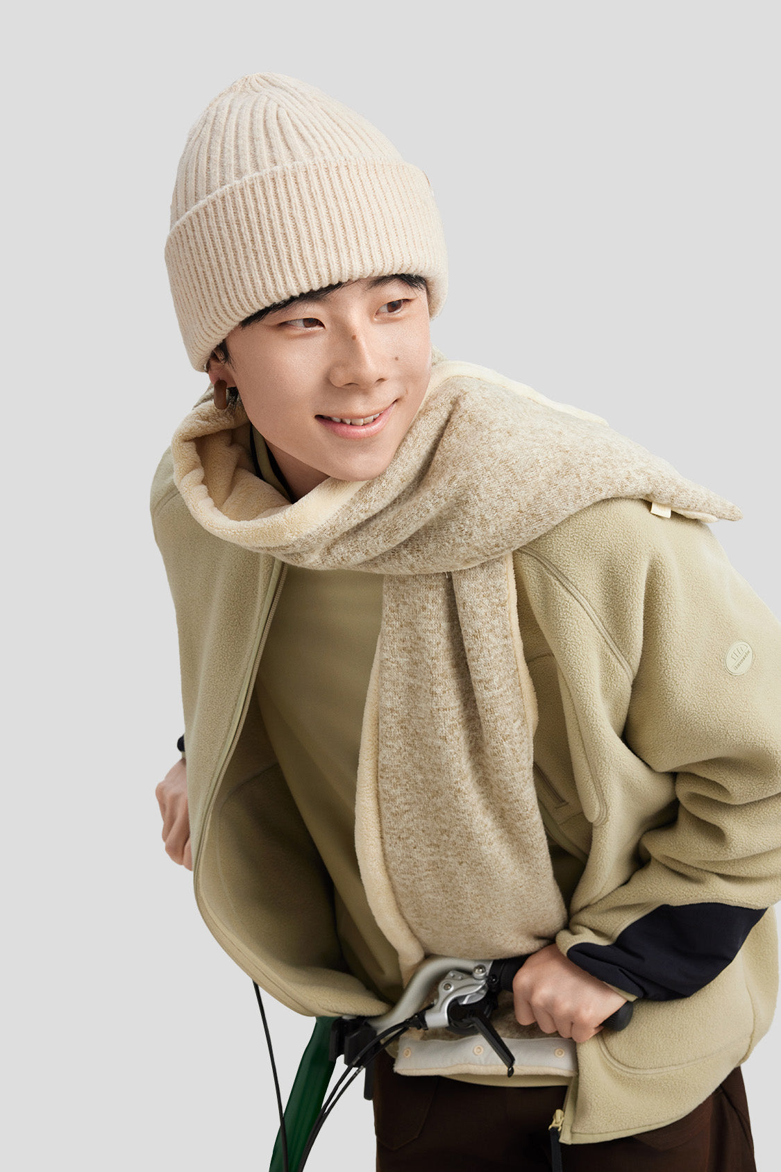 beneunder winter knit beanie for extra warmth #color_autumn wheat