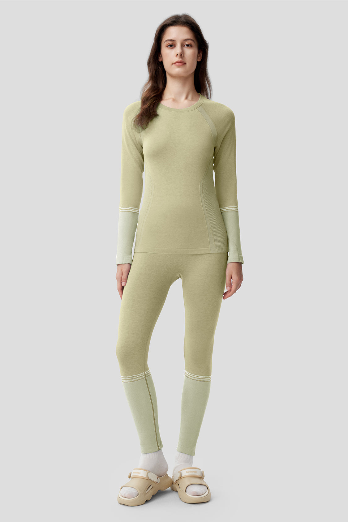 Thermal Underwear Women's High-neck Thickened Plus Velvet Suit Winter Inner  Wear Semi-high-neck Bottoming Shirt