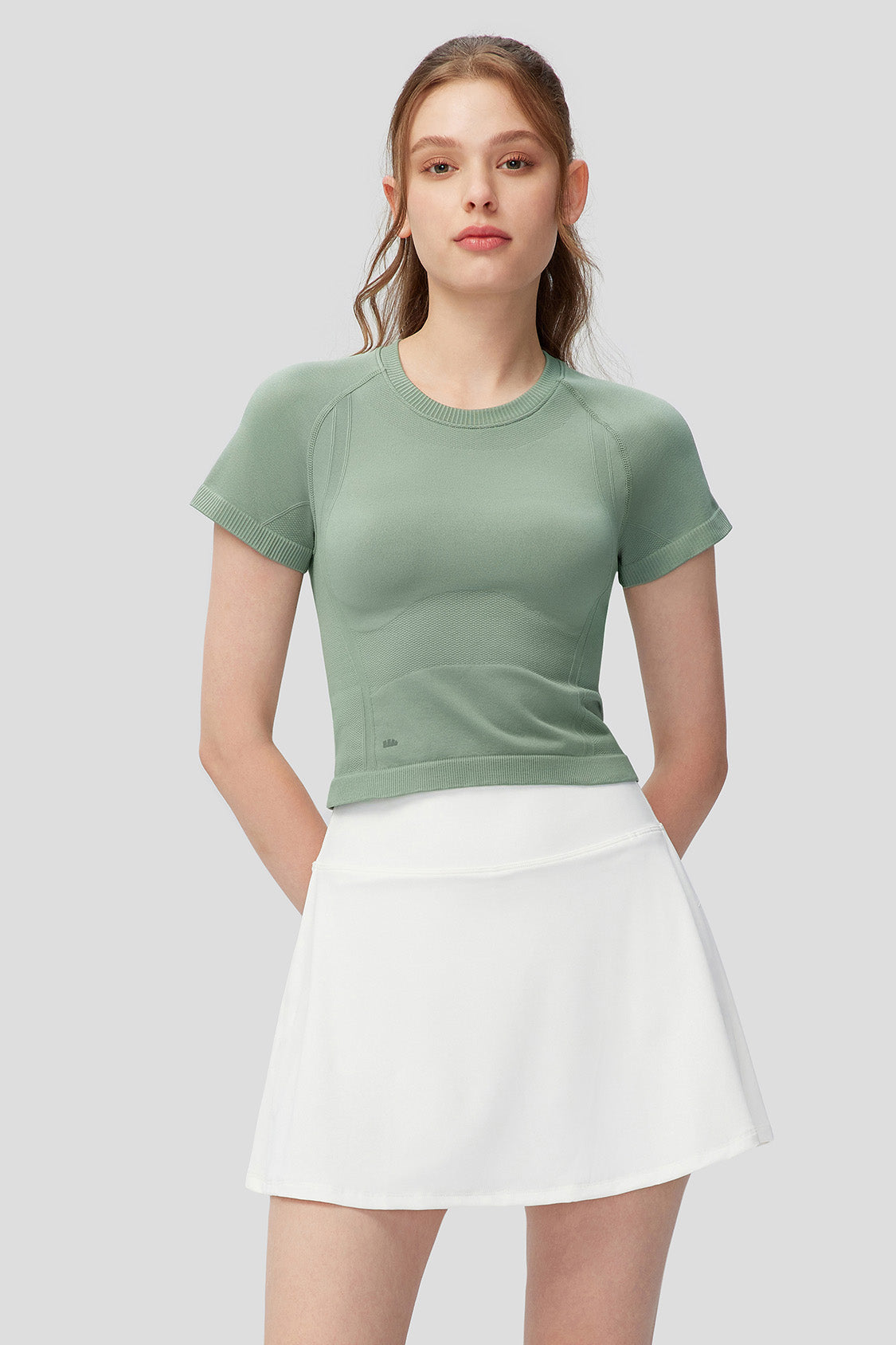beneunder women's top t-shirts #color_woodland green