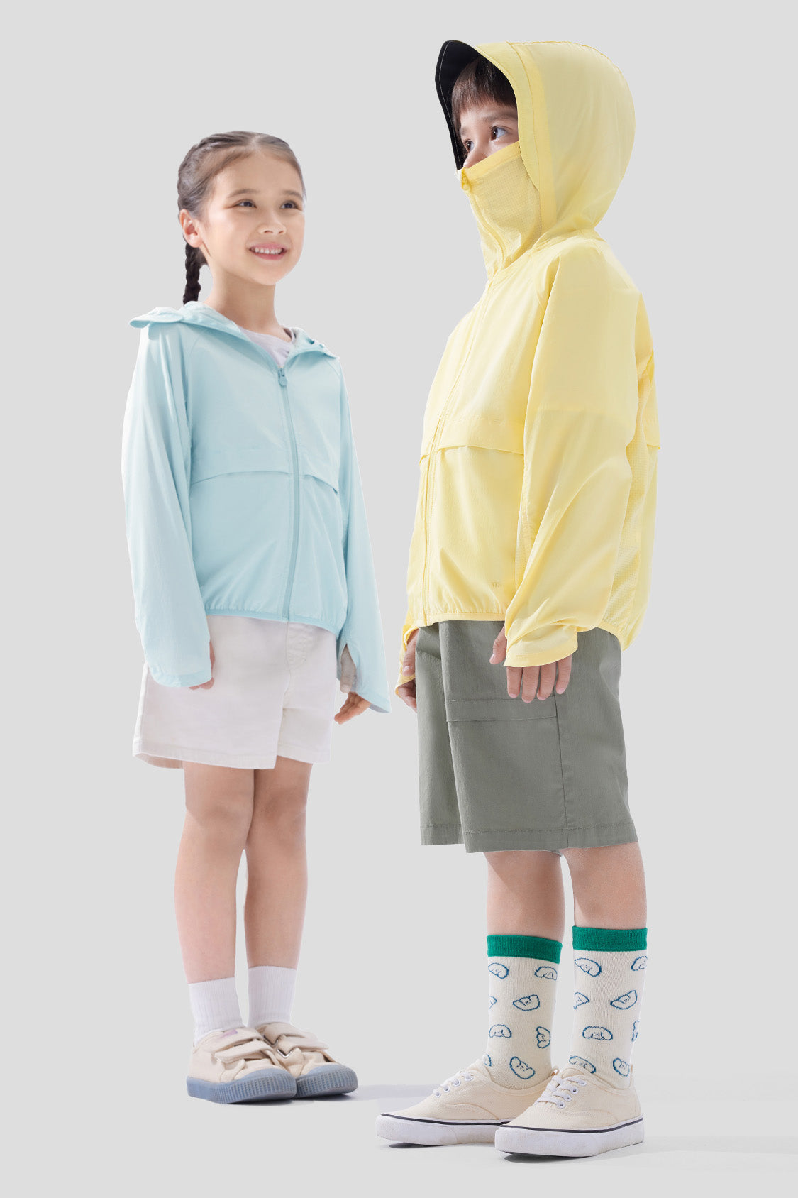 beneunder kids sports sunwear upf50 #color_misty blue