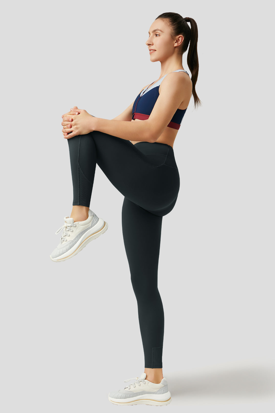 Ultra Slimming Wide Waistband Leggings Women's Shaping Fitness Gym Pants  FG6251
