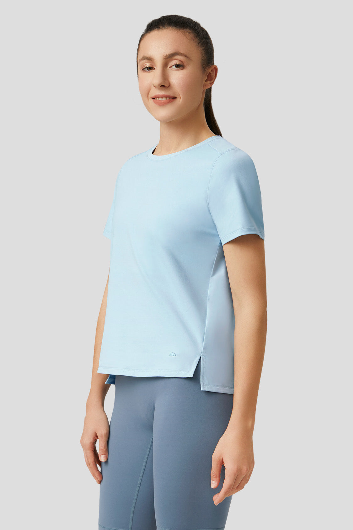 women's t shirt beneunder cooling uv sun protection t-shirt #color_misty blue
