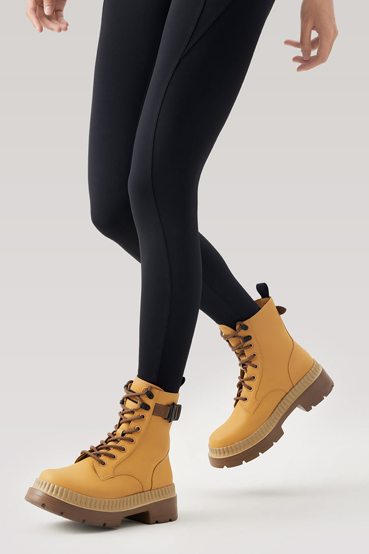 Suburban - Women's Chunky Lace up Combat Martin Boots
