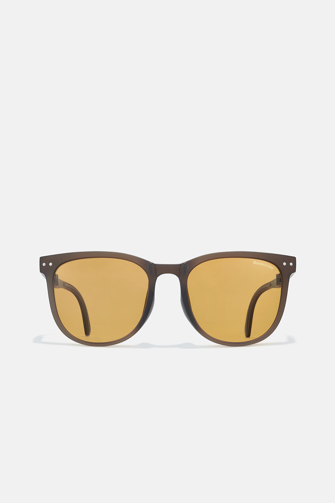 beneunder men's dawn polarized folding sunglasses shades #color_yellow brown