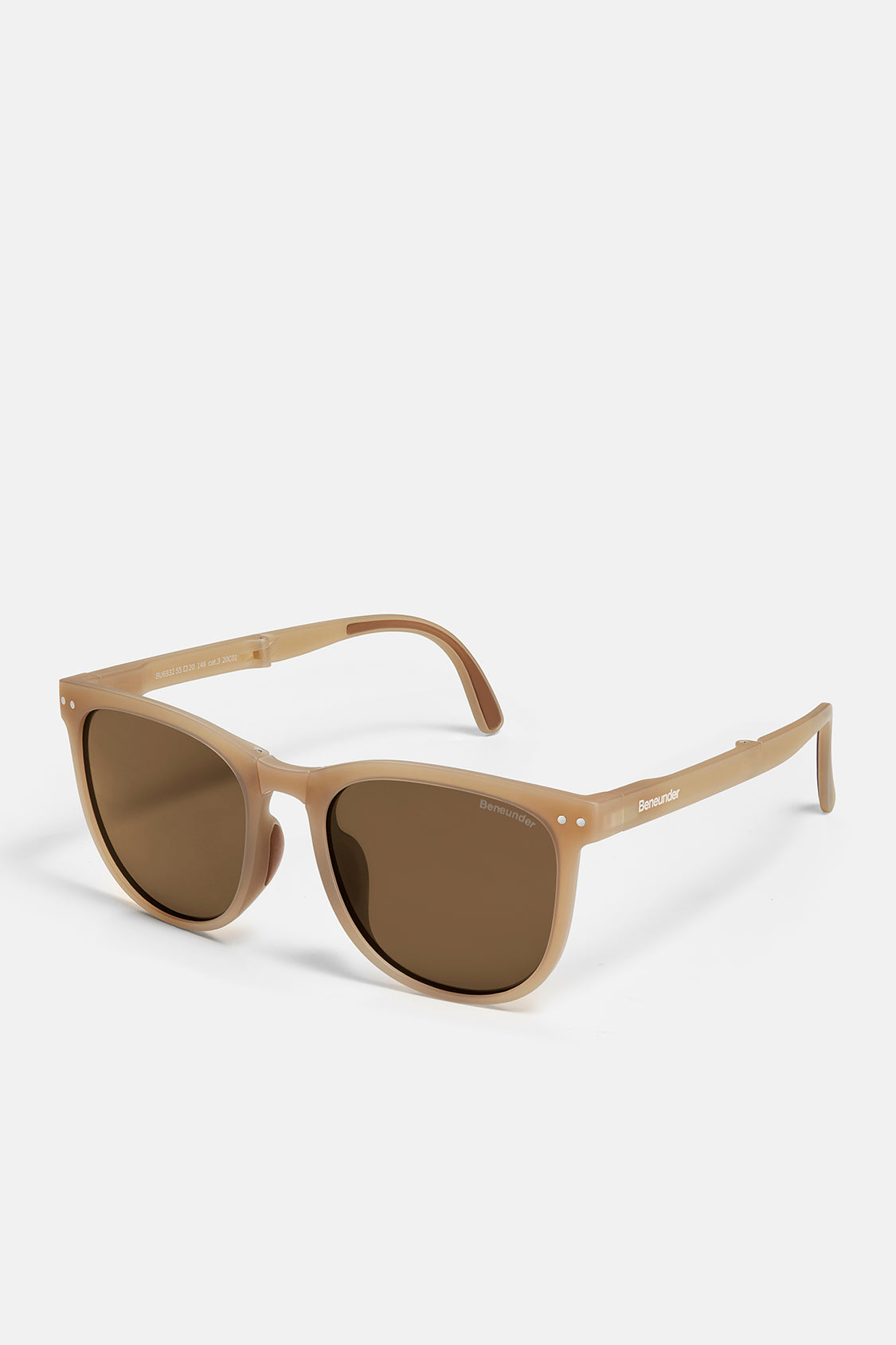 beneunder men's dawn polarized folding sunglasses shades #color_autumn gauze tea